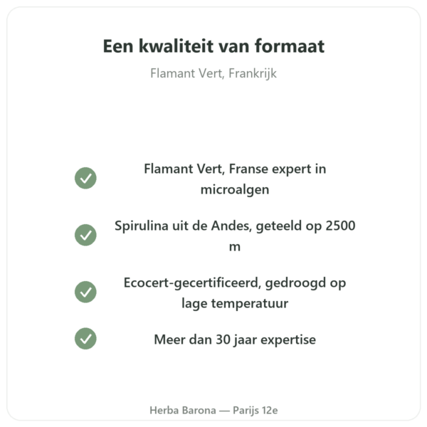 Spirulina Blauwe Andesalg – 500 tabletten kwaliteit Paris Herba Barona