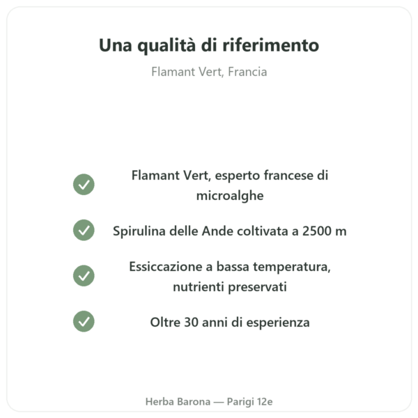Spirulina Flamant Vert 300 + 60 compresse (20% in omaggio) qualità Paris Herba Barona