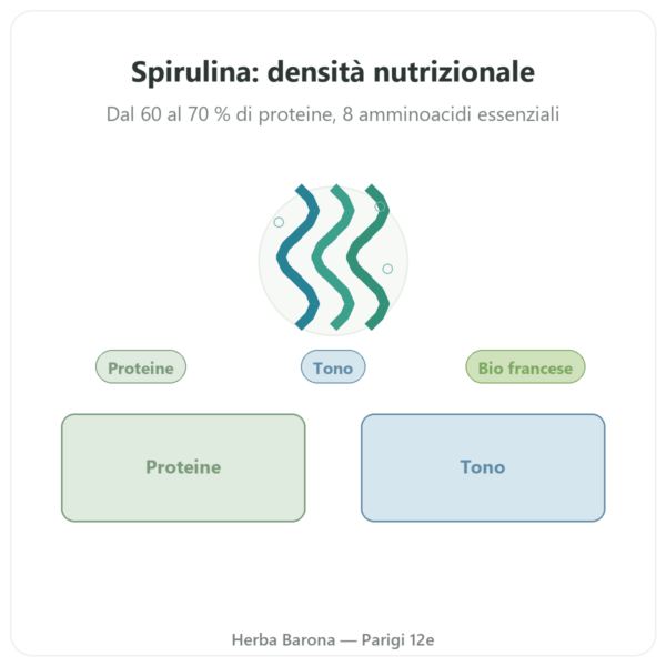 Spirulina Francese BIO – Dynveo – 200 compresse presentazione Paris Herba Barona