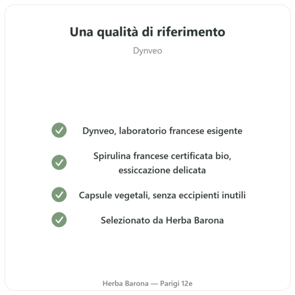 Spirulina Francese BIO – Dynveo – Fiocchi 90 g qualità Paris Herba Barona