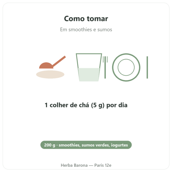 Spirulina em pó BIO – Purasana – 200 g modo de uso e dosagem Paris Herba Barona