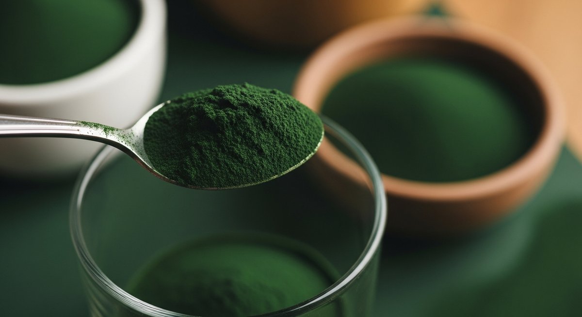 Bir kaşık yeşil spirülin tozu, Herba Barona Paris