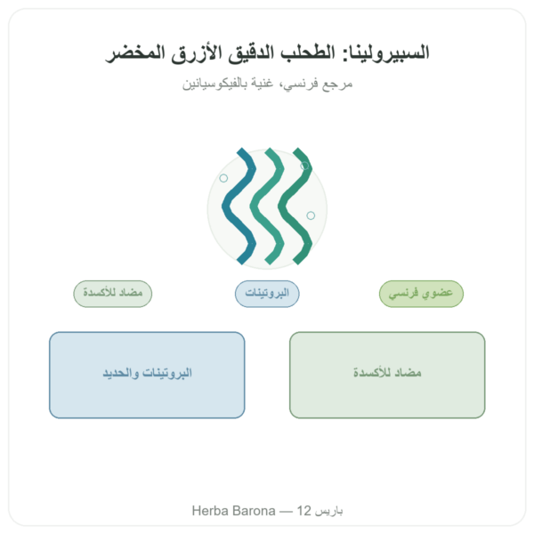 سبيرولينا فرنسية عضوية – Dynveo – 90 قرص عرض المنتج Paris Herba Barona