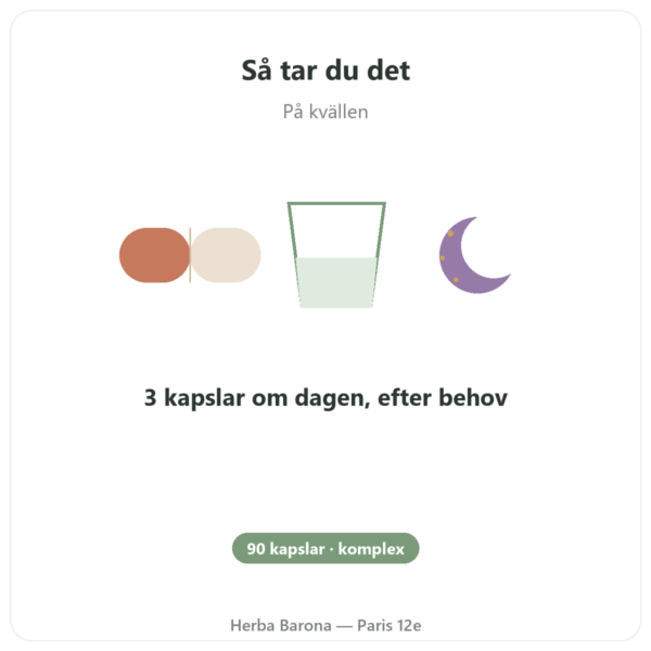 Stresskomplex 8 – Dynveo – 90 kapslar användning och dosering Paris Herba Barona