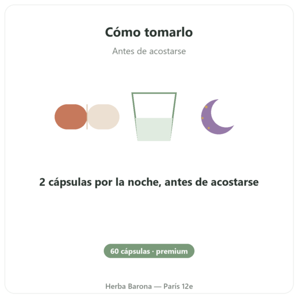 Complejo Sueño Profundo nREM – Dynveo – 60 cápsulas modo de empleo y dosis Paris Herba Barona