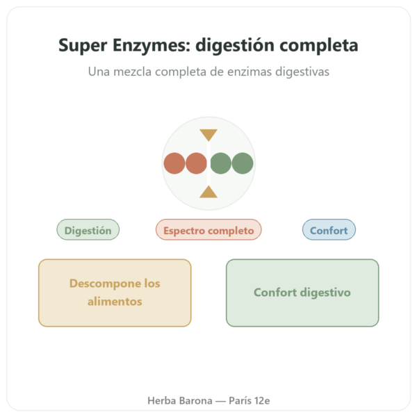 Super Enzymes Digestivas – 90 Cápsulas – Now Foods presentación Paris Herba Barona