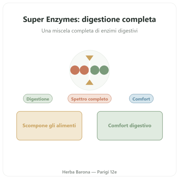 Super Enzymes Digestive – 90 Capsule – Now Foods presentazione Paris Herba Barona