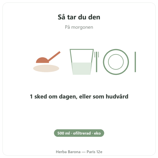 Svartkumminolja Ekologisk Ofiltrerad – Krauterland – 500 ml användning och dosering Paris Herba Barona