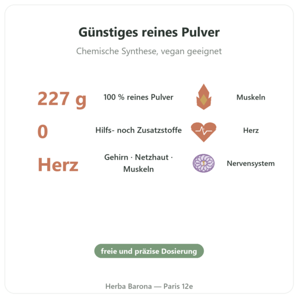 Taurin Pure Powder – Now Foods – 227 g Vorteile und Fakten Paris Herba Barona