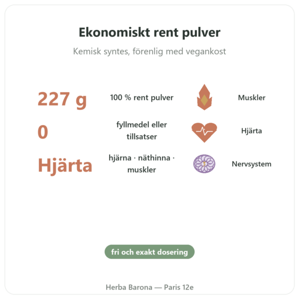 Taurin Rent Pulver – NOW Foods – 227 g fördelar och nyckelfakta Paris Herba Barona