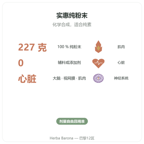 牛磺酸纯粉末 — NOW Foods — 227 g 功效与数据 Paris Herba Barona