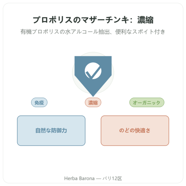 濃縮プロポリス マザーチンキ Propolia 30ml presentation Paris Herba Barona
