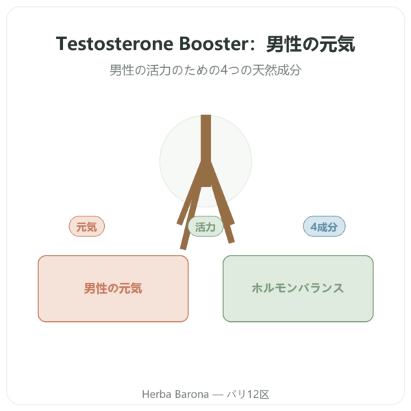 Testosterone Booster Nutrimuscle 120カプセル presentation Paris Herba Barona