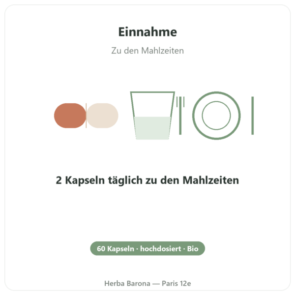 Teufelskralle Bio 40 % Harpagosid – Dynveo – 60 Kapseln Anwendung und Dosierung Paris Herba Barona