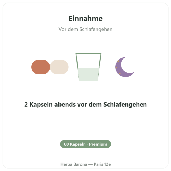 Tiefschlaf-Komplex nREM – Dynveo – 60 Kapseln Anwendung und Dosierung Paris Herba Barona