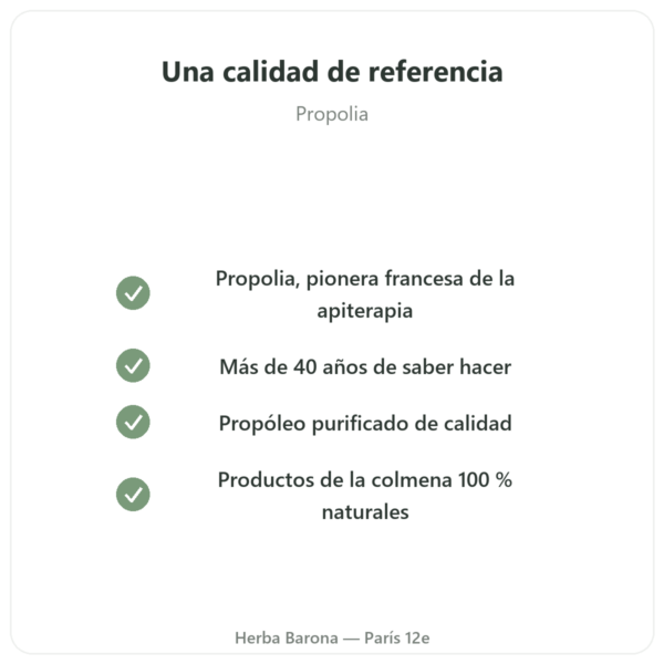Tintura Madre de Própolis Concentrada – Propolia – 30 ml calidad Paris Herba Barona