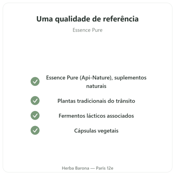Trânsito Intestinal Essence Pure – 30 cápsulas qualidade Paris Herba Barona