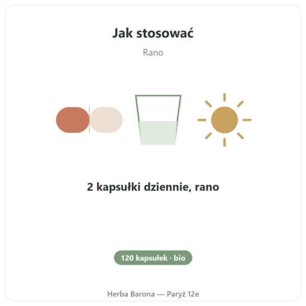 Tribulus bio Dynveo VemoHerb TS – 90% saponin 120 kapsułek sposób użycia i dawkowanie Paris Herba Barona