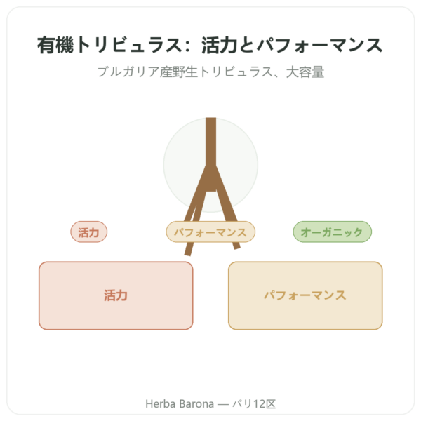 Tribulus terrestris Dynveo オーガニック 300カプセル presentation Paris Herba Barona