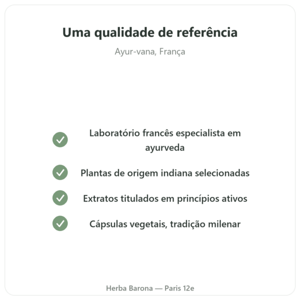 Triphala – Ayur-vana – 60 cápsulas qualidade Paris Herba Barona
