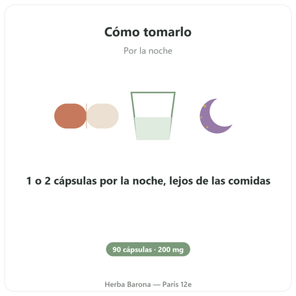 Triptófano 200 mg – Be-Life – 90 Cápsulas modo de empleo y dosis Paris Herba Barona