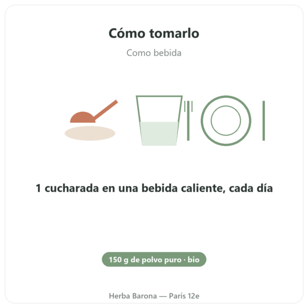 Tulsi Bio (Albahaca Sagrada) – Sachet de Polvo – 150 g – Ayur-vana modo de empleo y dosis Paris Herba Barona