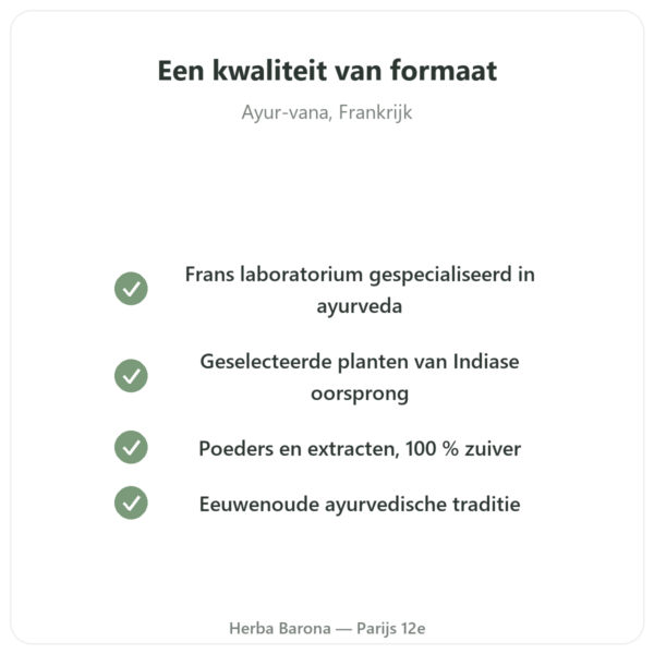 Tulsi bio (heilig basilicum) - Zakje poeder - 150 g - Ayur-vana kwaliteit Paris Herba Barona