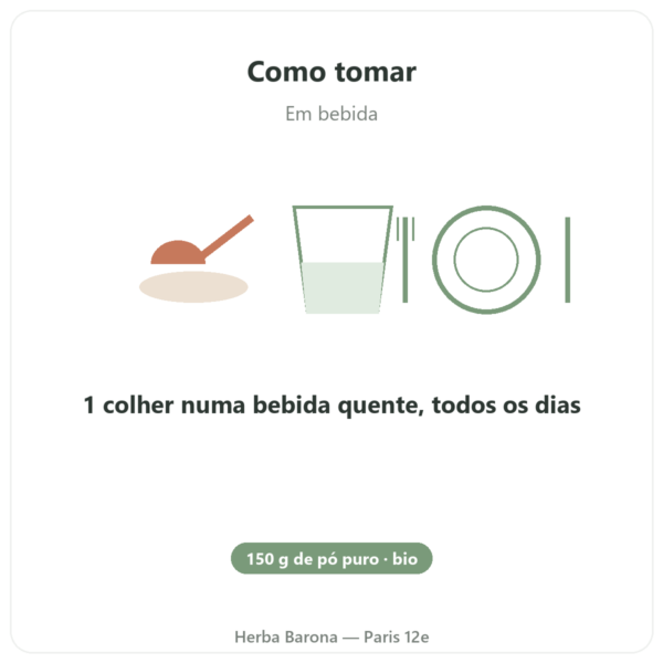 Tulsi bio (manjericão sagrado) - Saco de pó - 150 g - Ayur-vana modo de uso e dosagem Paris Herba Barona