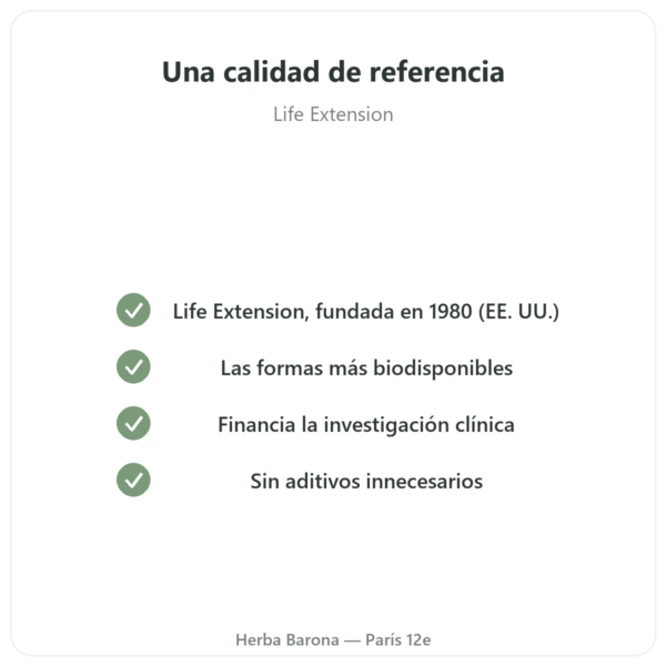 Two-Per-Day Multivitaminas – Life Extension – 60 Cápsulas calidad Paris Herba Barona