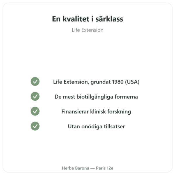Two-Per-Day Multivitaminer – Life Extension – 60 kapslar kvalitet Paris Herba Barona