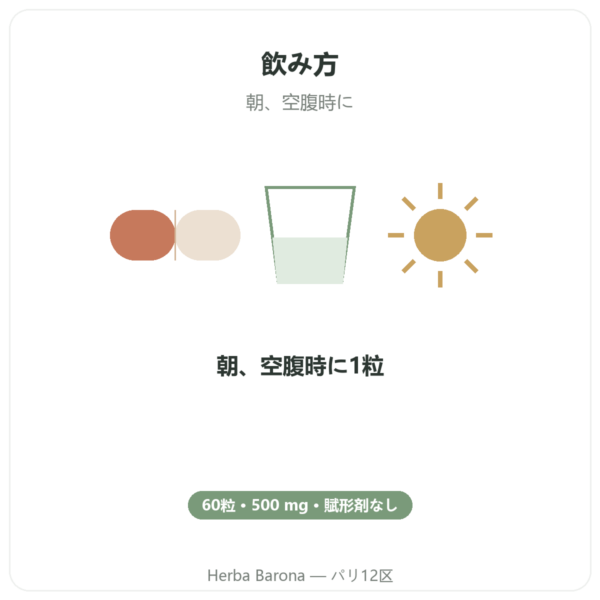 L-チロシン 500 mg – Dynveo – 60カプセル directions and dosage Paris Herba Barona