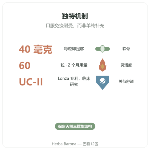 UC-II 2型胶原蛋白 NOW Foods 60粒胶囊 功效与数据 Paris Herba Barona