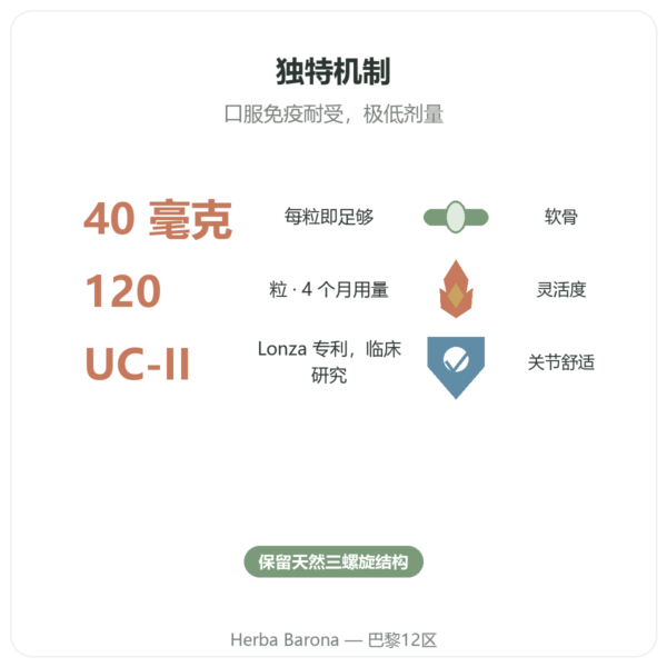 UC-II II型胶原蛋白 Now Foods 120粒装 功效与数据 Paris Herba Barona