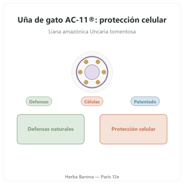 Uña de gato AC-11® – Dynveo – 350 mg – 60 cápsulas presentación Paris Herba Barona