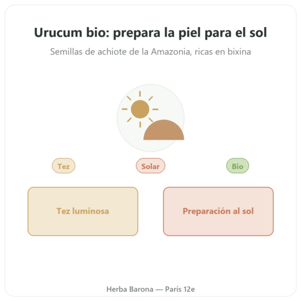 Urucum BIO – Dynveo – 120 cápsulas – 600 mg presentación Paris Herba Barona