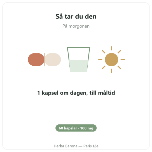 Vegetabilisk Fosfatidylserin – Dynveo – 100 mg – 60 kapslar användning och dosering Paris Herba Barona