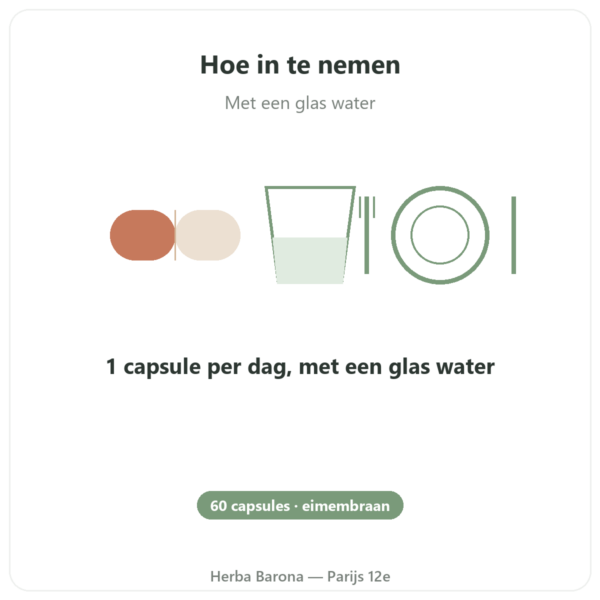 Vegetarisch Collageen – Dynveo – 60 caps – collageen, elastine, hyaluronzuur gebruiksaanwijzing en dosering Paris Herba Barona