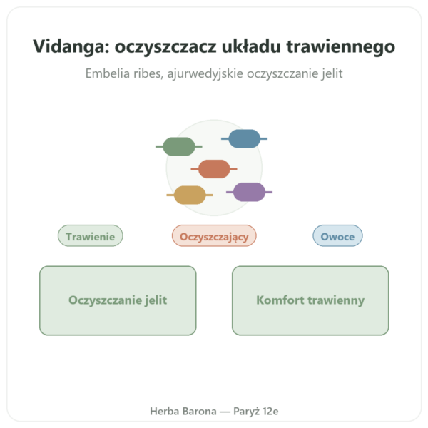 Vidanga (Embelia ribes) Ayur-vana 60 kaps. w Paryżu prezentacja Paris Herba Barona