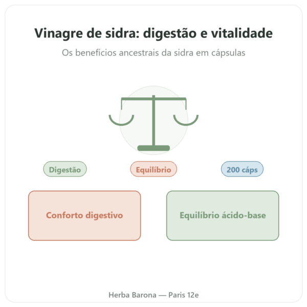 Vinagre de Sidra – Be-Life – 200 cápsulas apresentação Paris Herba Barona