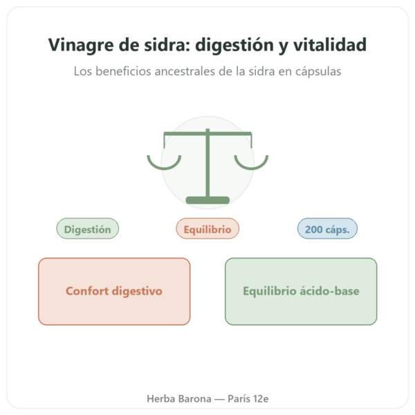 Vinagre de Sidra – Be-Life – 200 Cápsulas presentación Paris Herba Barona