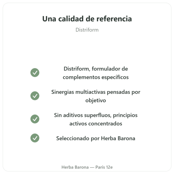 Virigo – Distriform' – 60 Cápsulas – Vitalidad Masculina calidad Paris Herba Barona