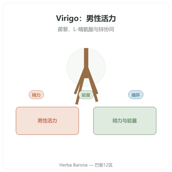 Virigo – Distriform' – 60粒胶囊 – 男性活力 产品展示 Paris Herba Barona