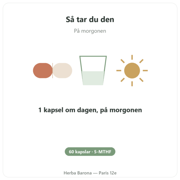 B9-vitamin Quatrefolic Dynveo 200 ug 60 kapslar användning och dosering Paris Herba Barona