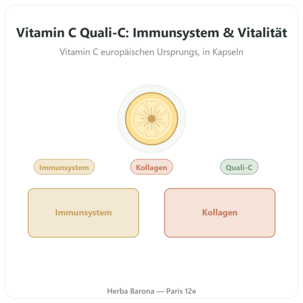 Vitamin C pur Quali®-C – Dynveo – 500 mg – 60 Kapseln Vorstellung Paris Herba Barona