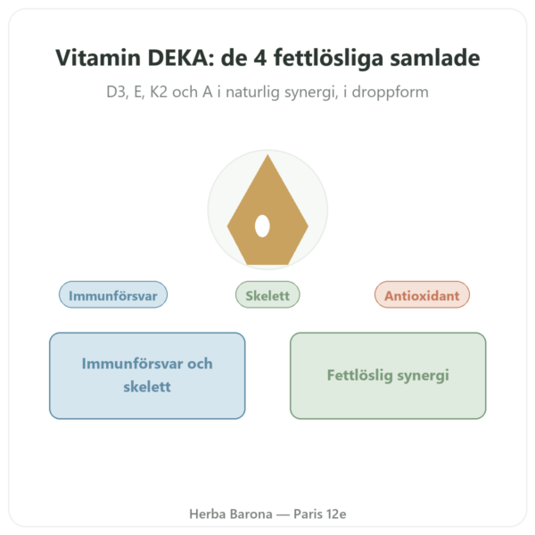Vitamin DEKA – Dr Jacob's – Droppar presentation Paris Herba Barona