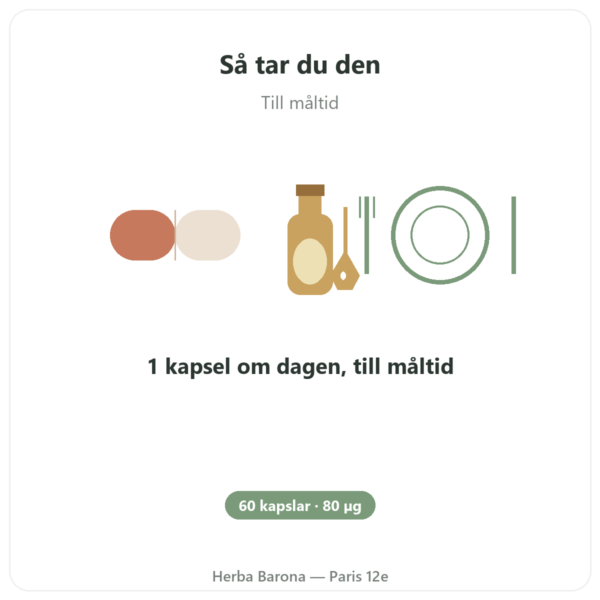 Vitamin K2 MK7 – 80 µg – Dynveo – 60 kapslar användning och dosering Paris Herba Barona