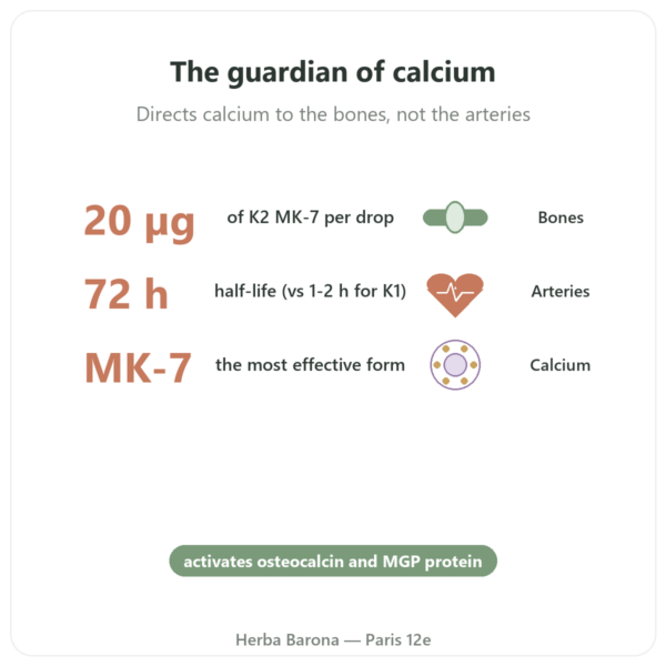 Vitamin K2 MK-7 Drops – Dr Jacob's – 20 µg/drop benefits and key facts Paris Herba Barona