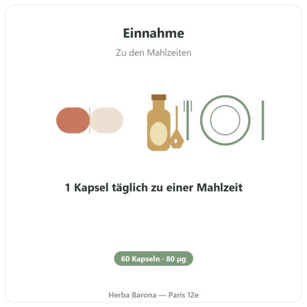 Vitamin K2 MK7 – Dynveo – 80 µg – 60 Kapseln Anwendung und Dosierung Paris Herba Barona
