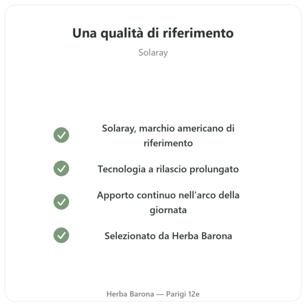 Vitamina C 1000mg Solaray azione prolungata – 100 compresse qualità Paris Herba Barona