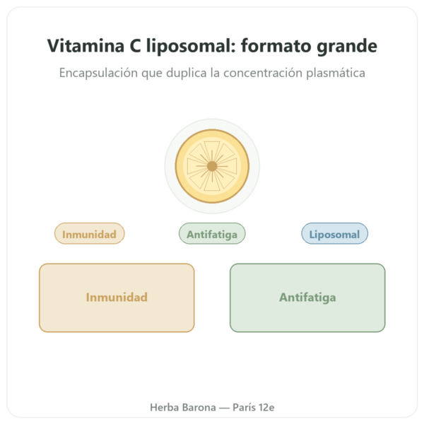 Vitamina C Liposomal Dynveo – 300 cápsulas presentación Paris Herba Barona
